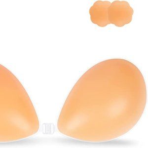 Niidor Adhesive Bra Strapless Sticky Invisible Pushup Silicone Bra Backless Sz E